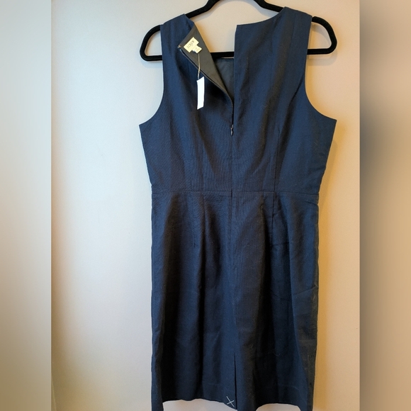 J. Crew Navy Sheath Dress w/ Waist Tabs NWT 12 - Picture 10 of 10